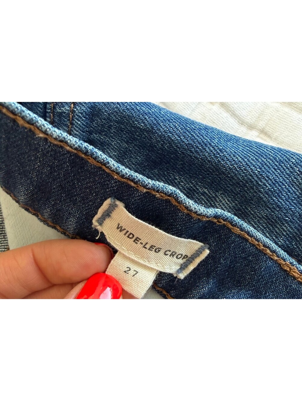 Madewell The Wide-Leg Crop Jeans High Rise Size 27 - Picture 6 of 6
